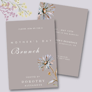 Watercolor Floral Mother's Day Brunch Invitation