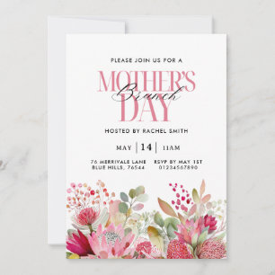 Watercolor Floral Mother's Day Brunch Invitation