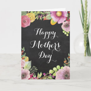 Watercolor Floral Mother's Day Card