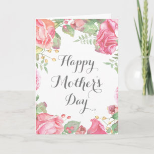 Watercolor Floral Mother's Day Card