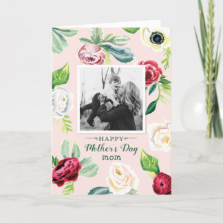 Watercolor Floral Mother's Day Card
