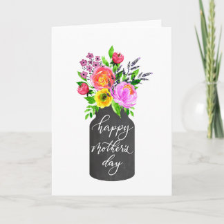 Watercolor Floral Mother's Day Card