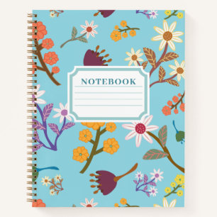 Watercolor Floral Notebook