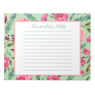 Watercolor Floral Notepad