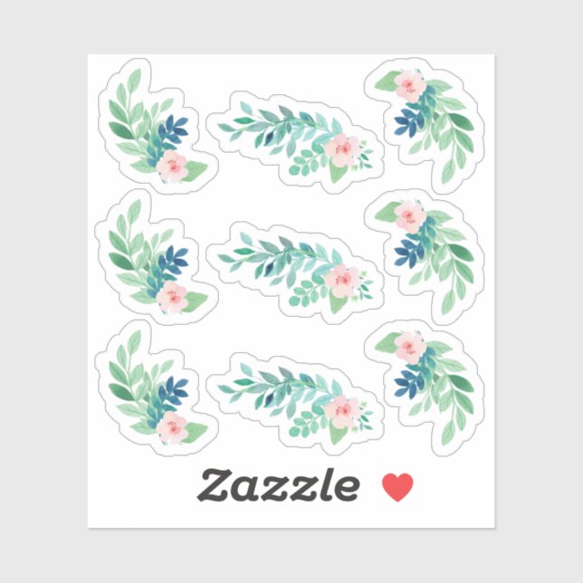 Watercolor Floral Pansy Botanical Planner Sheet (Sheet)