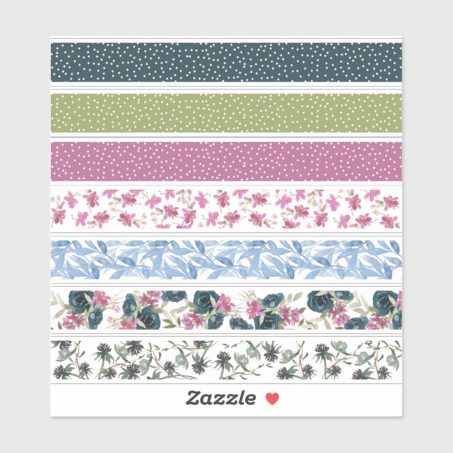 Watercolor Floral Pattern  (Sheet)