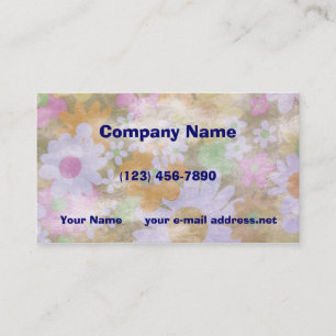 Watercolor Floral Pattern Business Card