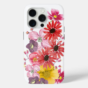 Watercolor Floral Pattern iPhone 6 iPhone 15 Pro Case