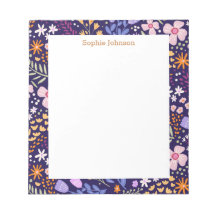 Watercolor Floral Pattern Pretty Personalized