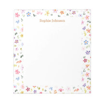 Watercolor Floral Pattern Pretty Personalized