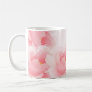 Watercolor Floral Peony Light Pink Mug