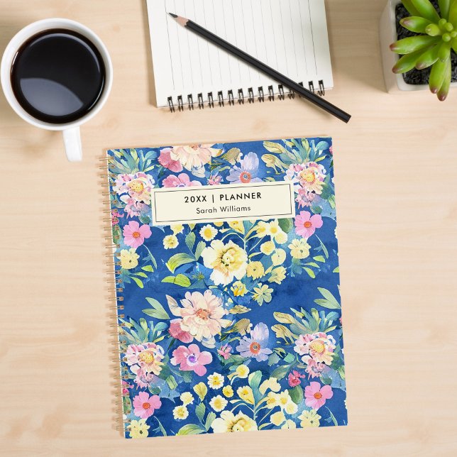 Watercolor Floral Personalised Planner (Creator Uploaded)