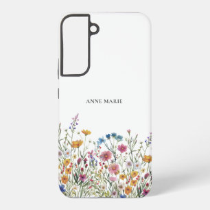 Watercolor Floral Personalised Samsung Galaxy Case