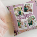 Watercolor floral photo world greatest grandmother cushion<br><div class="desc">Let that special person know they're the Worlds greatest Grandmother with this watercolor floral design,  add your own multi photo. Beautiful thoughtful gift.</div>