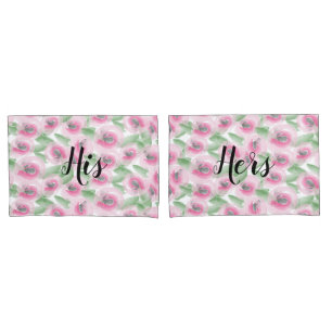 Watercolor Floral Pillowcase