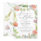 Watercolor Floral Pink Green Bridal Shower