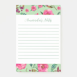 Watercolor Floral Post-it Notes