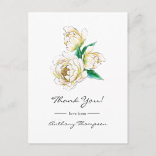 Watercolor Floral Postcard