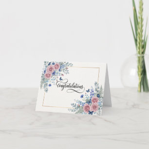 Watercolor Floral Promotion Card