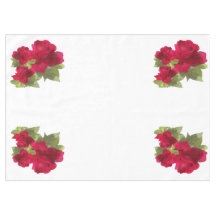 Watercolor floral roses Tablecloth