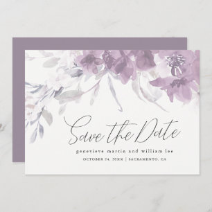 Watercolor Floral Save the Date Wedding