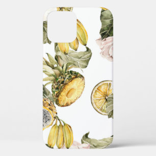 Watercolor floral seamless pattern. Hand painted l iPhone 12 Case