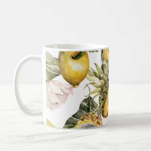 Watercolor floral seamless pattern. Hand painted l Coffee Mug