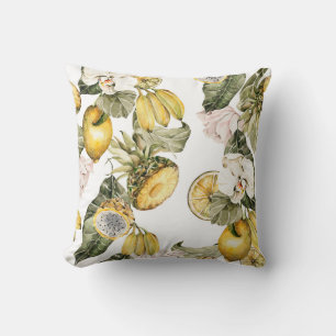 Watercolor floral seamless pattern. Hand painted l Cushion