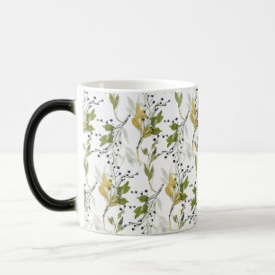 Watercolor Floral Seamless Pattern Magic Mug