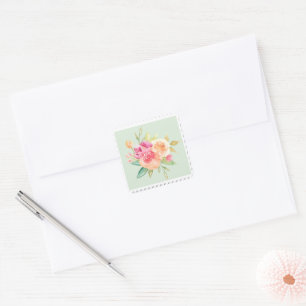 Watercolor Floral Sticker