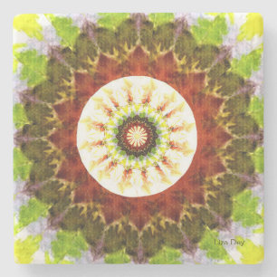 Watercolor Floral Stone Coaster