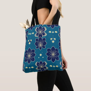 Watercolor Floral Symphony – Seamless Botanical  Tote Bag
