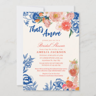 Watercolor floral That's Amore Bridal Shower Invitation