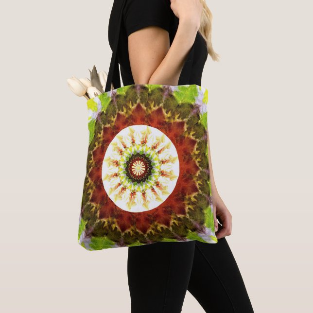 Watercolor Floral Tote Bag (Close Up)