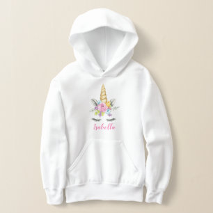 Watercolor Floral Unicorn Personalised
