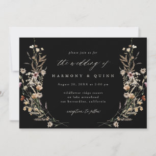 Watercolor Floral Wedding Invitation
