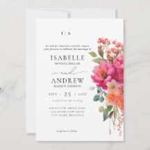Watercolor Floral Wedding