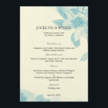 Watercolor Floral Wedding Menu Card<br><div class="desc">A modern take on floral design makes this Watercolor Floral Wedding Collection irresistibly charming and romantic. Choose from a cream background for a more vintage look or a white background for a more contemporary look. Available in a variety of colours. Custom colours and matching items also available upon requests.</div>