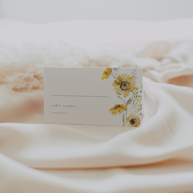 Watercolor Floral Wedding Place Card (Creator Uploaded)