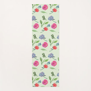 Watercolor Floral Yoga Mat