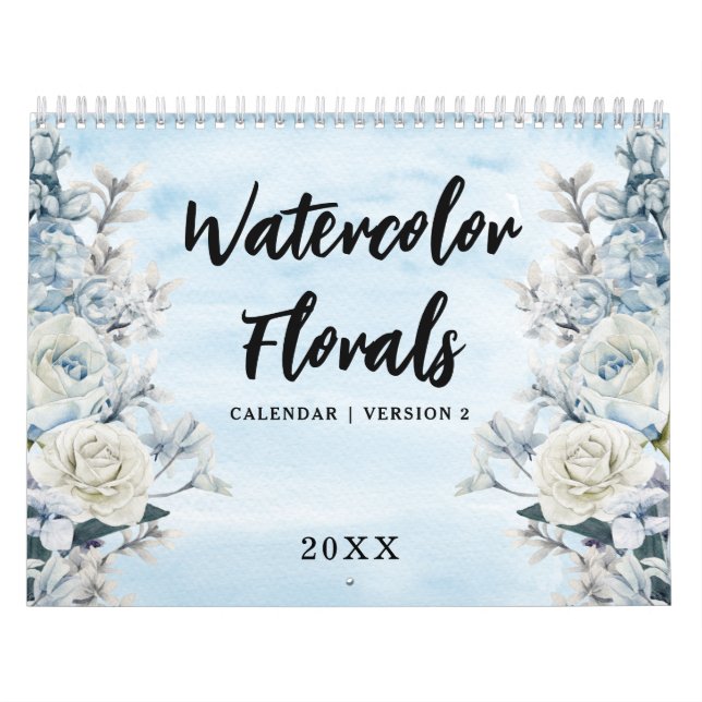 Watercolor Florals Calendar (Cover)