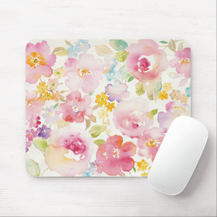 Watercolor Florals Mouse Pad