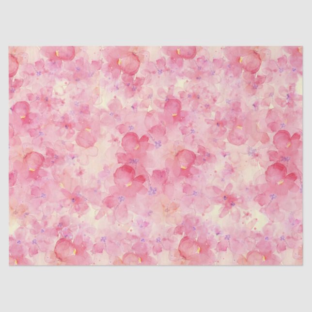 Watercolor Florals Tissue Paper (Front)