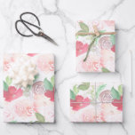 Watercolor Florals Wedding Bouquet  Hand Painted  Wrapping Paper Sheet<br><div class="desc">Watercolor Floral Pattern Wrapping Paper Real Watercolor Hand Painted</div>