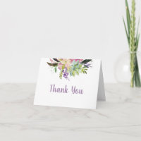 Watercolor Flower 90th Surprise Birthday Thank You