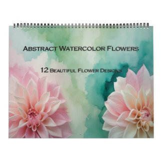 Watercolor Flower Abstract Calendar