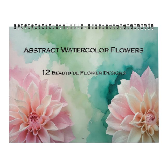 Watercolor Flower Abstract Calendar (Cover)