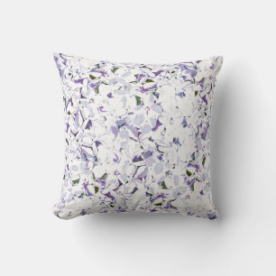Watercolor flower bouquet of hydrangeas. cushion