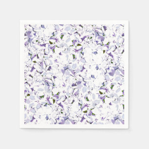 Watercolor flower bouquet of hydrangeas. napkin