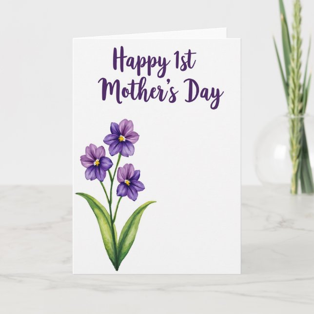 Watercolor Flower Card (Front)
